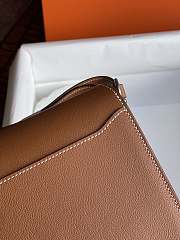 Hermes Roulis Mini Bag Brown & Silver Hardware size 19cm - 3