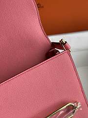 Hermes Roulis Mini Bag Pink & Golden Hardware size 19cm - 4
