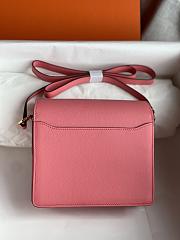 Hermes Roulis Mini Bag Pink & Golden Hardware size 19cm - 2
