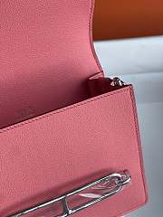Hermes Roulis Mini Bag Pink & Silver Hardware size 19cm - 5