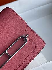 Hermes Roulis Mini Bag Pink & Silver Hardware size 19cm - 6