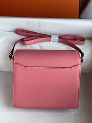 Hermes Roulis Mini Bag Pink & Silver Hardware size 19cm - 4