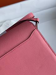 Hermes Roulis Mini Bag Pink & Silver Hardware size 19cm - 3