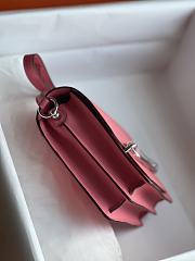 Hermes Roulis Mini Bag Pink & Silver Hardware size 19cm - 2
