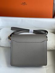 Hermes Roulis Mini Bag Grey & Golden Hardware size 19cm - 2