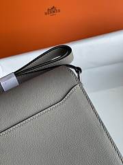 Hermes Roulis Mini Bag Grey & Silver Hardware size 19cm - 5