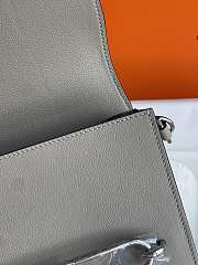 Hermes Roulis Mini Bag Grey & Silver Hardware size 19cm - 6