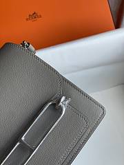 Hermes Roulis Mini Bag Grey & Silver Hardware size 19cm - 4