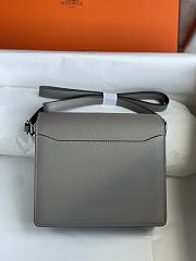 Hermes Roulis Mini Bag Grey & Silver Hardware size 19cm - 3