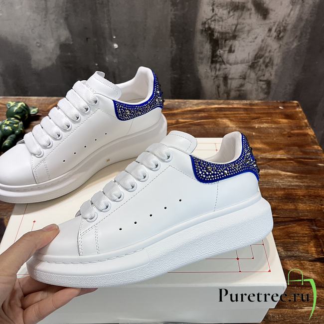 Alexander McQueen Oversized Low-top Sneakers Blue - 1