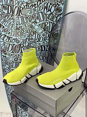Balenciaga Speed 2.0 Recycled Knit Trainers Yellow/White/Black - 5
