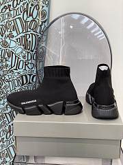 Balenciaga Speed 2.0 Recycled Knit Trainers In Black - 6
