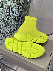 Balenciaga Speed 2.0 Recycled Knit Trainers Neon Yellow - 6
