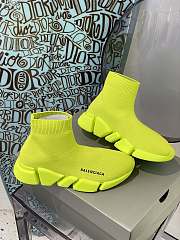 Balenciaga Speed 2.0 Recycled Knit Trainers Neon Yellow - 5