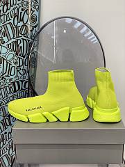 Balenciaga Speed 2.0 Recycled Knit Trainers Neon Yellow - 2