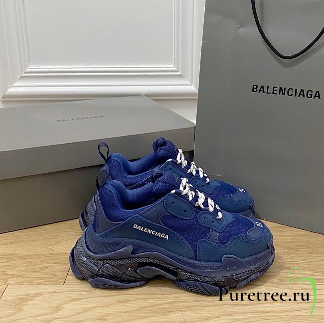 Balenciaga Triple S Sneaker Full Blue - 1