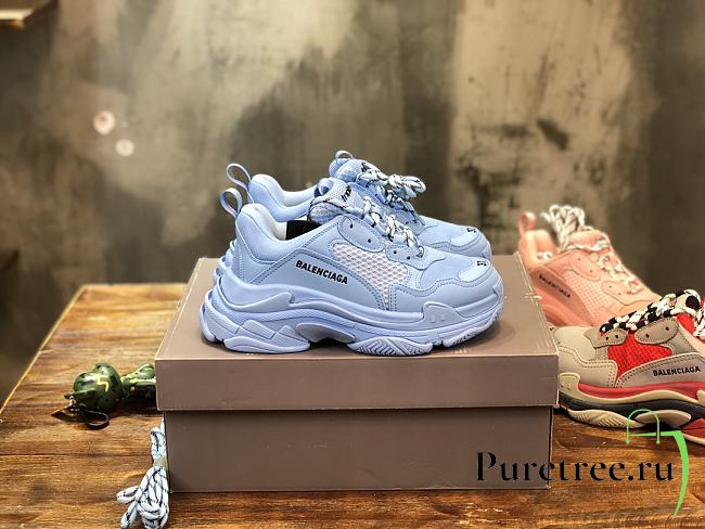 Balenciaga Triple S Sneaker Light Blue - 1