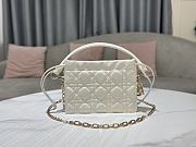 Lady Dior Top Handle Drawstring Mini Bag Latte 19x13x5 cm - 1