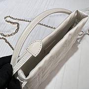 Lady Dior Top Handle Drawstring Mini Bag Latte 19x13x5 cm - 4
