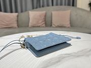 Lady Dior Top Handle Drawstring Mini Bag Cloud Blue 19x13x5 cm - 6