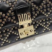 Christian Dior Dioraddict Flap Bag Cannage Studded Leather Black - 2