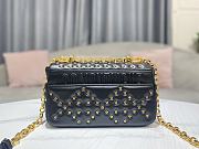 Dior Caro Small Bag Black Lucky Star Cannage Lambskin size 20x12x7 cm - 4