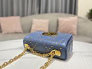 Dior Caro Small Bag Cloud Blue Lucky Star Cannage Lambskin size 20x12x7 cm - 3