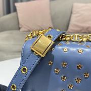 Dior Caro Small Bag Cloud Blue Lucky Star Cannage Lambskin size 20x12x7 cm - 2