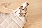 Chanel Clutch With Chain Beige Lambskin & Shiny Light Gold Metal - 3