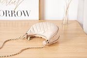 Chanel Small Hobo Bag Beige Lambskin & Shiny Light Gold Metal - 4