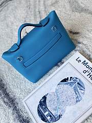 Hermes 24/24 - 21 Bag Blue Evercolor & Swift Calfskin size 21x13x7 cm - 3