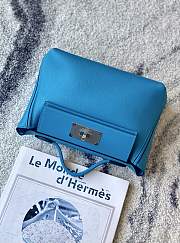 Hermes 24/24 - 21 Bag Blue Evercolor & Swift Calfskin size 21x13x7 cm - 2