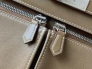 Hermes Kelly Lakis Bag Taupe Swift Leather Silver Hardware 32x23x10.5 cm - 4