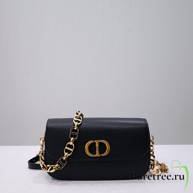 Dior 30 Montaigne Avenue Bag Black Box Calfskin 22.5x12.5x6.5 cm - 1