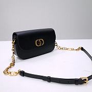 Dior 30 Montaigne Avenue Bag Black Box Calfskin 22.5x12.5x6.5 cm - 3