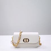 Dior 30 Montaigne Avenue Bag White Box Calfskin 22.5x12.5x6.5 cm - 1