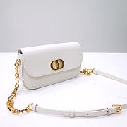 Dior 30 Montaigne Avenue Bag White Box Calfskin 22.5x12.5x6.5 cm - 5
