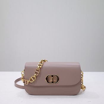 Dior 30 Montaigne Avenue Bag Dusty Pink Box Calfskin 22.5x12.5x6.5 cm