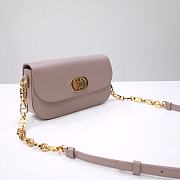Dior 30 Montaigne Avenue Bag Dusty Pink Box Calfskin 22.5x12.5x6.5 cm - 2