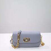 Dior 30 Montaigne Avenue Bag Cloud Blue Box Calfskin 22.5x12.5x6.5 cm - 1