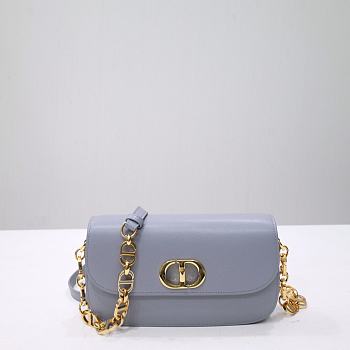 Dior 30 Montaigne Avenue Bag Cloud Blue Box Calfskin 22.5x12.5x6.5 cm
