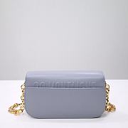 Dior 30 Montaigne Avenue Bag Cloud Blue Box Calfskin 22.5x12.5x6.5 cm - 6