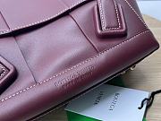 Bottega Veneta Small Arco Burgundy Leather Size 33 x 21 x 9 cm - 4