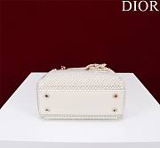 Dior Mini Lady Bag White Size 17 x 15 x 7cm - 3