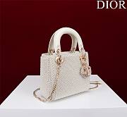 Dior Mini Lady Bag White Size 17 x 15 x 7cm - 4