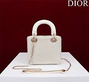 Dior Mini Lady Bag White Size 17 x 15 x 7cm - 6