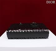 Dior Medium Lady D-Joy Bag Black Cannage Lambskin & Sequinned - 6
