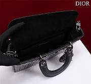 Dior Medium Lady D-Joy Bag Black Cannage Lambskin & Sequinned - 5