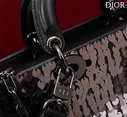Dior Medium Lady D-Joy Bag Black Cannage Lambskin & Sequinned - 4