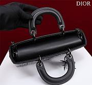 Dior Medium Lady D-Joy Bag Black Cannage Lambskin & Sequinned - 2